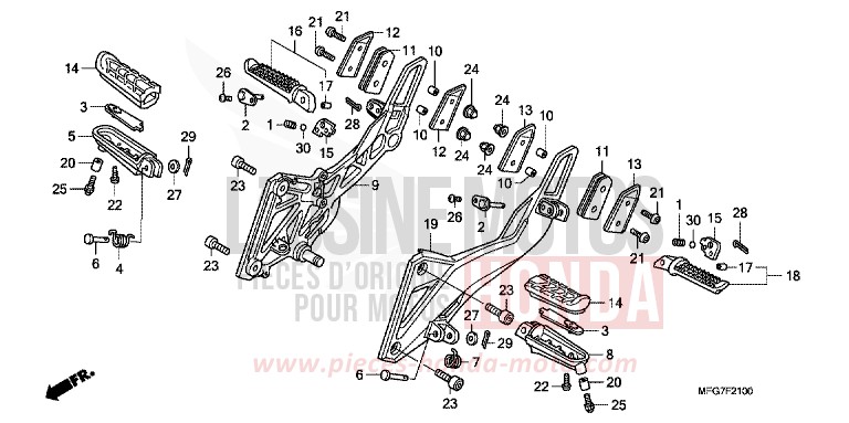 STUFE von Hornet ABS PEARL NIGHTSTAR BLACK (NHA84) von 2009